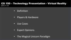 Chris Dixon (Andreesen Horowitz) &ldquo;The Oculus Rift and VR