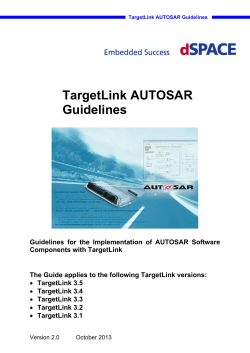 AUTOSAR Architecture and Behavior Modeling