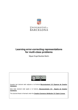 Learning error-correcting representations for multi