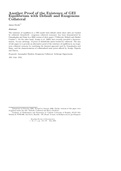 Another Proof of the Existence of GEI Equilibrium with Default and
