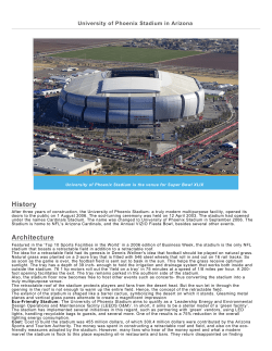 University of Phoenix Stadium in Arizona PDF