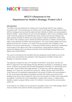 NICCY Advise - Protect Life Strategy