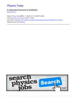 A mathematical framework for falsifiability