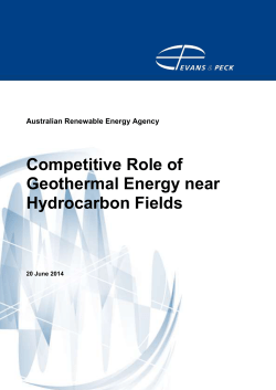 Competitive Role of Geothermal Energy near Hydrocarbon Fields