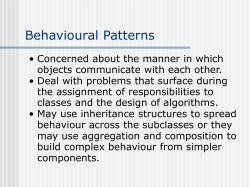 Chapter 10: Design Patterns (Behavioural)