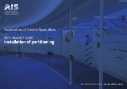 Installation of Partitioning