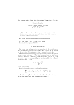 The average order of the Dirichlet series of the gcd