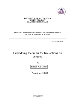 Embedding theorems for free actions on &Lambda;-trees