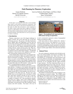 Path Planning for Planetary Exploration