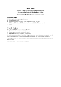 PPR2000 - Softools Middle East