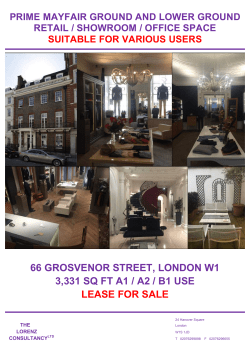 66 grosvenor street, london w1 3331 sq ft a1 / a2 / b1 use lease for