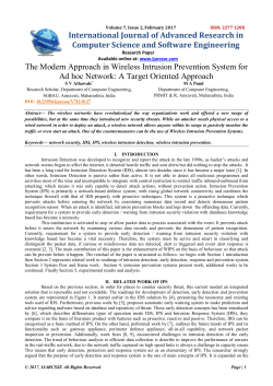 The Modern Approach in Wireless Intrusion Prevention