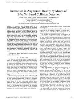 Interaction in Augmented Reality by Means of Z-buffer