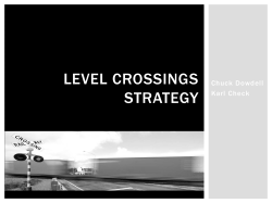 Level crossings Strategy