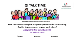 Complex Adaptive Systems as a useful model for