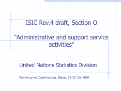 ISIC Rev.4 draft - Section O - United Nations Statistics Division