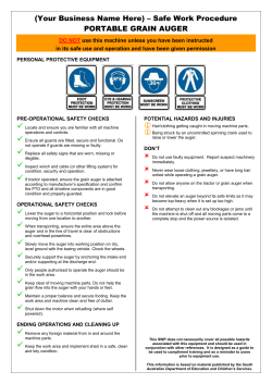 Safety Operating Procedures