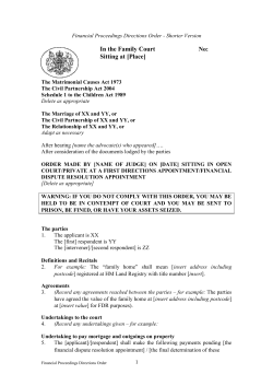 FDA Order &ndash; Short Version
