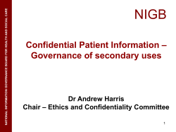 NIGB - National Information Governance Board
