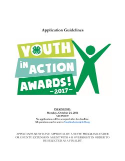 2017 Youth in Action Guidelines
