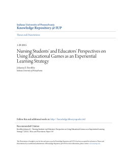 Nursing Students` and Educators` Perspectives on Using