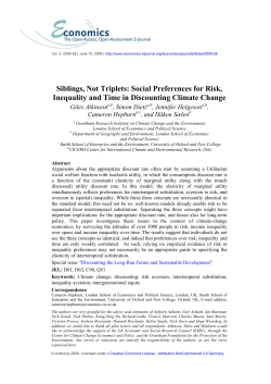 Social Preferences for Risk, Inequality and Time in Discounting
