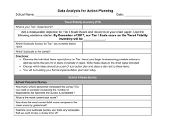 Data Analysis for Action Planning