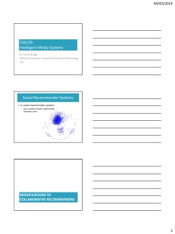 CS6120: Intelligent Media Systems
