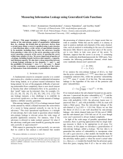 Measuring Information Leakage using Generalized Gain