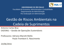 EAD 5961 * Gest&atilde;o de Opera&ccedil;&otilde;es Sustent&aacute;veis