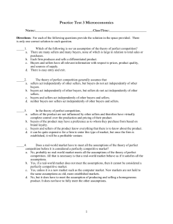 Test 3 Microeconomics &ndash; ERAU --Machiorlatti