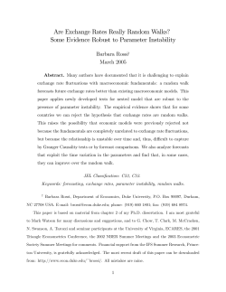 Are Exchange Rates Really Random Walks?