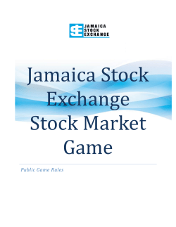 JSE Public Game Rules - Jamaica Stock Exchange