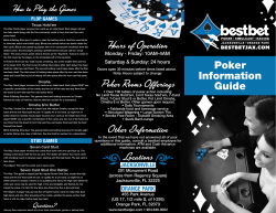 Poker Room Information Guide-2015-Reduced