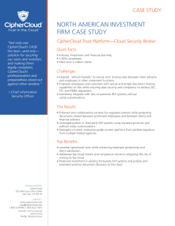 north american investment firm case study