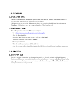 1.0 general 2.0 editor - CASOS cmu