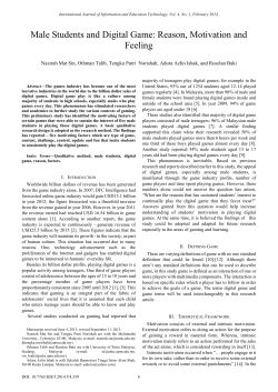 Male Students and Digital Game
