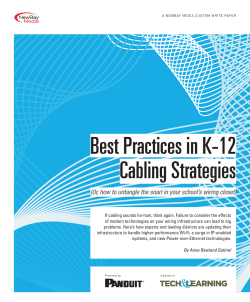 Best Practices in K-12 Cabling Strategies