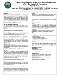 1st North Carolina Super Senior Four