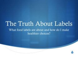 The Truth About Labels