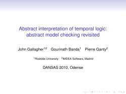Abstract interpretation of temporal logic: abstract model checking