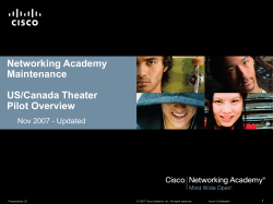 Networking Academy Maintenance