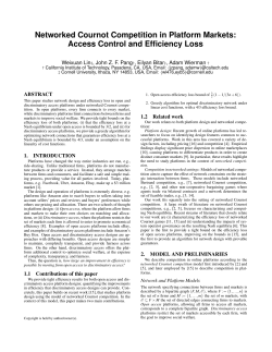 Networked Cournot Competition in Platform Markets: Access Control