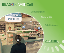 Organized by activity. Directed by light. Verified by barcode.