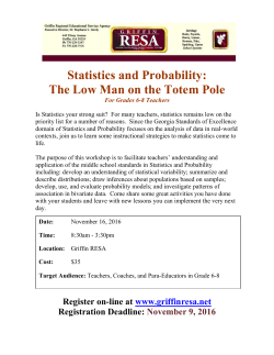 Statistics and Probability: The Low Man on the Totem
