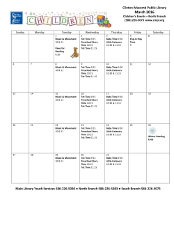 Link to the Children`s Calendar - Clinton