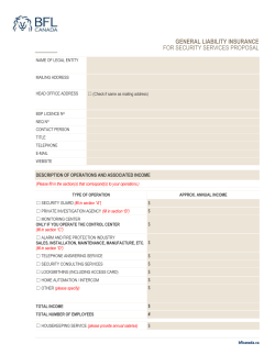 Cover Note Declaration Page