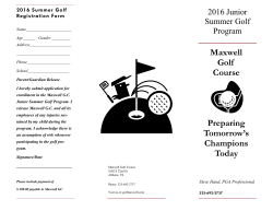to View Junior Golf Clinic Brochure