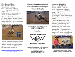 Mounted Shooting Clinics with National and World Champion