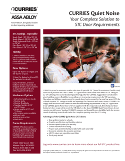 CURRIES Quiet Noise - ASSA ABLOY Door Security Solutions